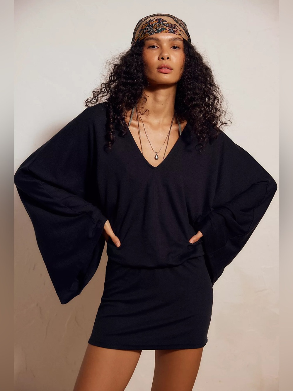 Free People Good Feels V-Neck Mini Dress🌵✨ - Picture 1 of 4